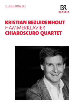 Programmheft Zum Konzert Studiokonzert mit Kristian - BR