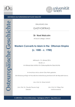 Western Converts to Islam in the Ottoman Empire
