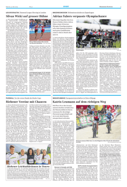 Riehen Zeitung - Juventas Basel