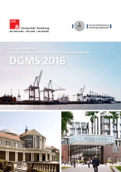 Programmheft zur DGMS 2016