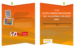 gutes lernen den ganzen tag passgenau f&uuml;r jedes kind