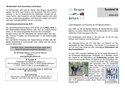 Unser Rundbrief für Oktober 2015 - AG Bergen