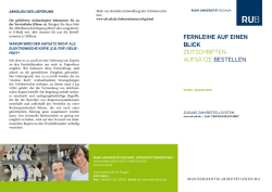 Fernleihe auf einen Blick: Zeitschriftenaufs&auml;tze bestellen