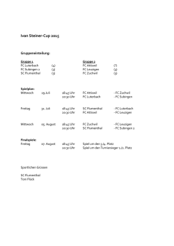 Ivan Steiner-Cup 2015