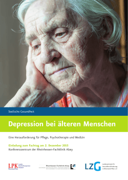 Depression bei älteren Menschen