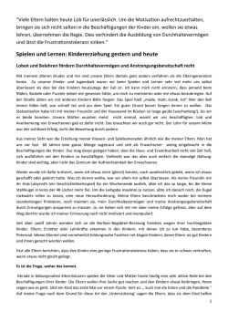 Spielen und Lernen - Berliner Begabten