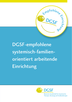 DGSF-empfohlene Einrichtung