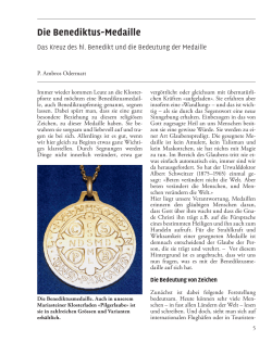 Die Benediktus-Medaille