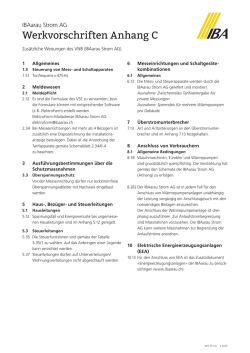Werkvorschriften Anhang C