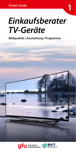 Einkaugsberater TV-Ger&auml;te - Deutsche TV