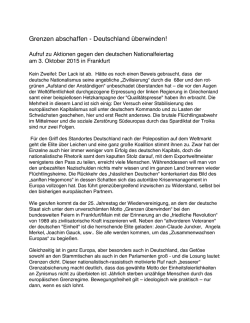 Grenzen abschaffen - &Ouml;koLinX-ARL