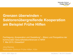 Grenzen &uuml;berwinden &ndash; Sektoren&uuml;bergreifende