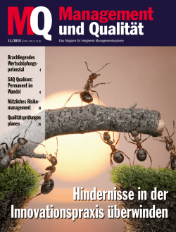Hindernisse in der Innovationspraxis &uuml;berwinden