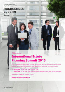 International Estate Planning Summit 2015