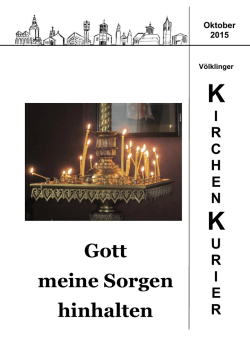 Gott meine Sorgen hinhalten