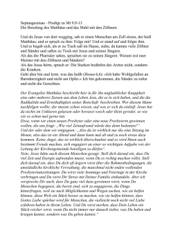 Septuagesimae - Predigt zu Mt 9,9-13 Die Berufung des Matth&auml;us