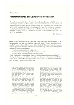 Rätoromanisches bei Oswald von Wolkenstein