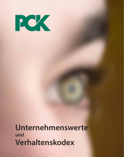 Unternehmenswerte Verhaltenskodex