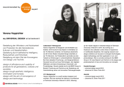 Verena Voppichler - iF UNIVERSAL DESIGN