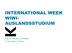 INTERNATIONAL WEEK wiwi