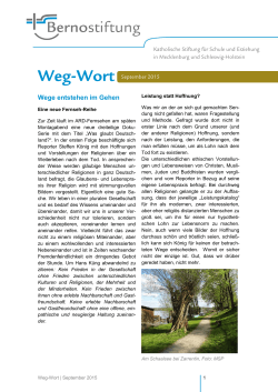 Weg-Wort | September 2015