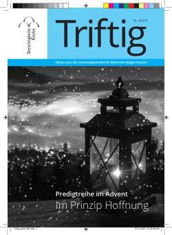 Im Prinzip Hoffnung - Dreieinigkeitskirche