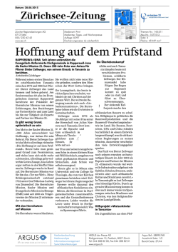 Hoffnung auf dem Pr&uuml;fstand