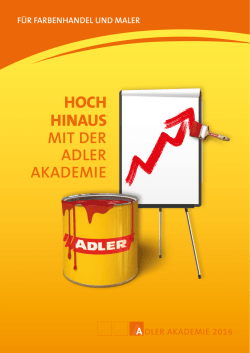Seminarprogramm Handel 2016 - ADLER