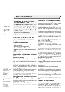 Amtsblatt Täeferrot KW 30/2015