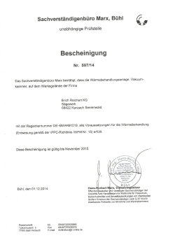 IPPC/ISPM-15 - Zertifikat - saegewerk