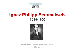 Ignaz Semmelweis - GGG, Gesellschaft für Geburtshilfe und