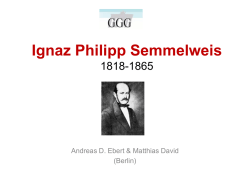 Ignaz Semmelweis - GGG, Gesellschaft f&uuml;r Geburtshilfe und