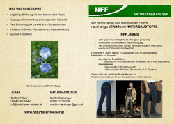 www.naturfaser-foelser.at Wir produzieren aus Mühlviertler Flachs