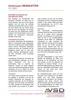Kartoffeln produzieren Ihr Wundpflaster selbst
