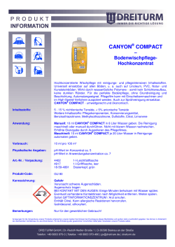 CANYON COMPACT Produktinformation CLP