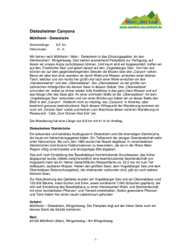 Dietesheimer Canyons