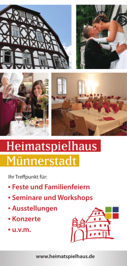 Heimatspielhaus M&uuml;nnerstadt - Heimatspielhaus in M&uuml;nnerstadt