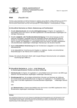 Irak - Oberlandesgericht Stuttgart