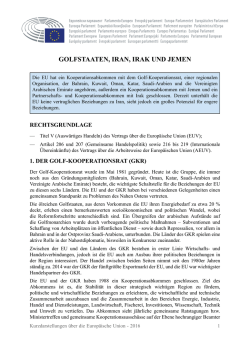 Golfstaaten, Iran, Irak und Jemen