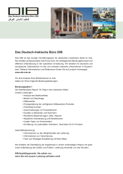 Unser Beratungsangebot als PDF - DIB "Deutsch