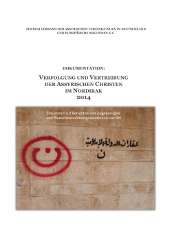 Dokumentation &ndash; Ereignisse Irak 2014