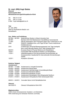 Dr. med. (IRQ) Hugir Balata