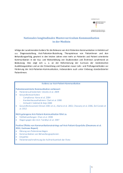 Nationales longitudinales Mustercurriculum Kommunikation in der