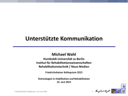 Unterstützte Kommunikation