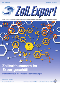 eDOC AS Autorenbeitrag in Zoll.Export