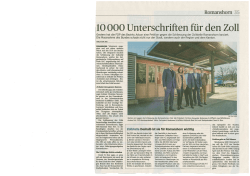 10000 Unterschriften für den Zoll (Thurgauer Zeitung, 12.02.2016)