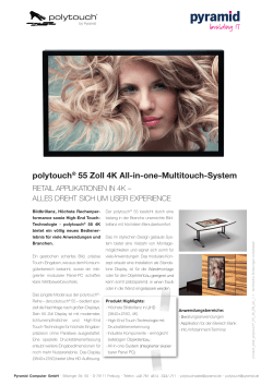 polytouch® 55 Zoll 4K All-in-one-Multitouch-System