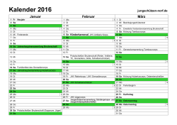 Kalender 2016 - Jungschützen Norf