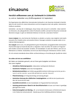PDF: Einladung 2015 [DE] - Korbmarkt in Lichtenfels