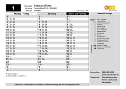Haltestelle: Rheinstr./F&auml;hre
